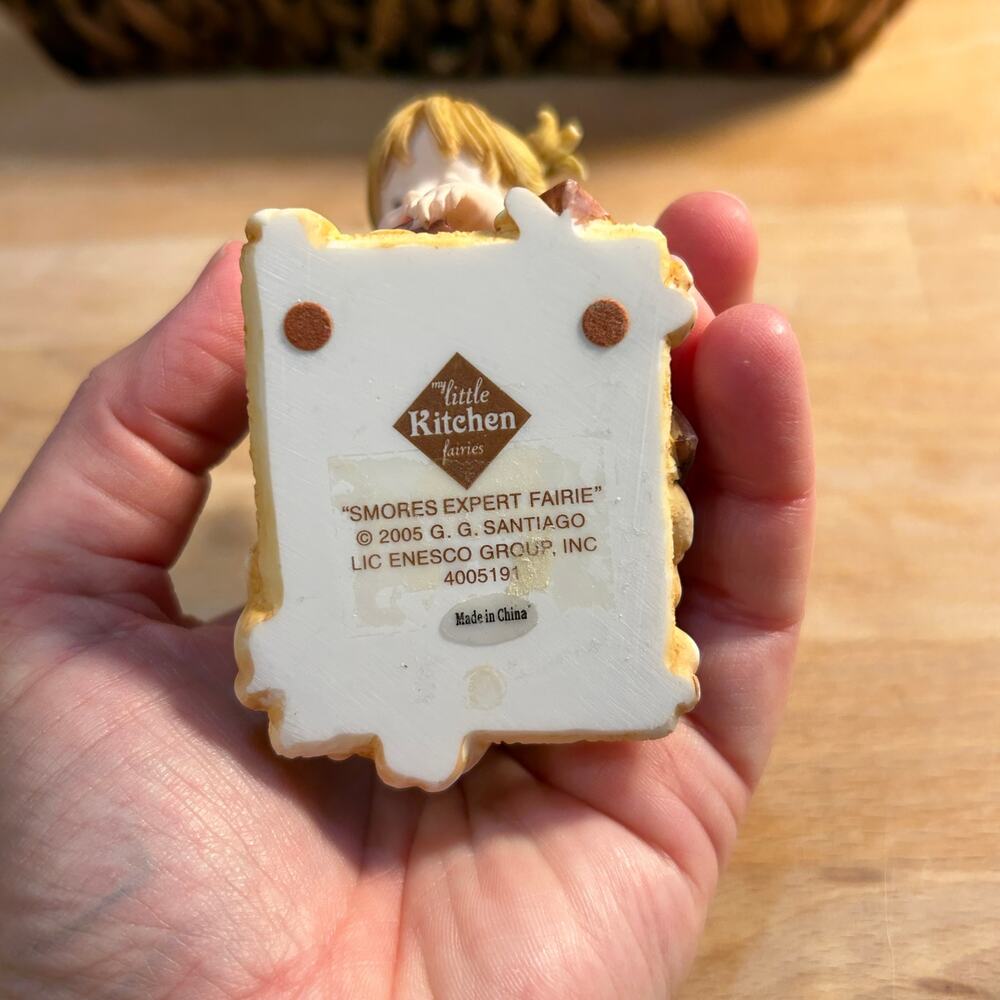 My Little Kitchen Fairies 2005 Smores Expert Fairy 4005191 Enesco Figurine VTG - Picture 6 of 7